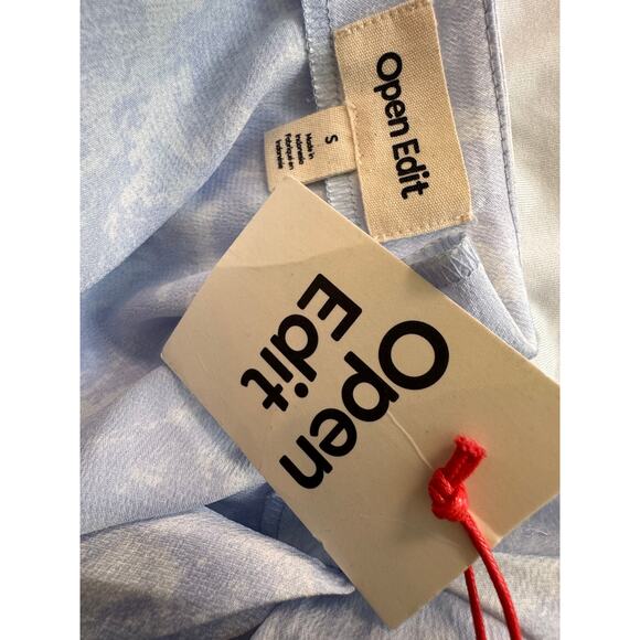 NEW OPEN EDIT NORDSTROM Short Sleeve Wrapped Bodysuit Size S - Picture 5 of 5